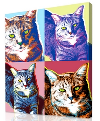 The Classic Pop Art Cat Portrait